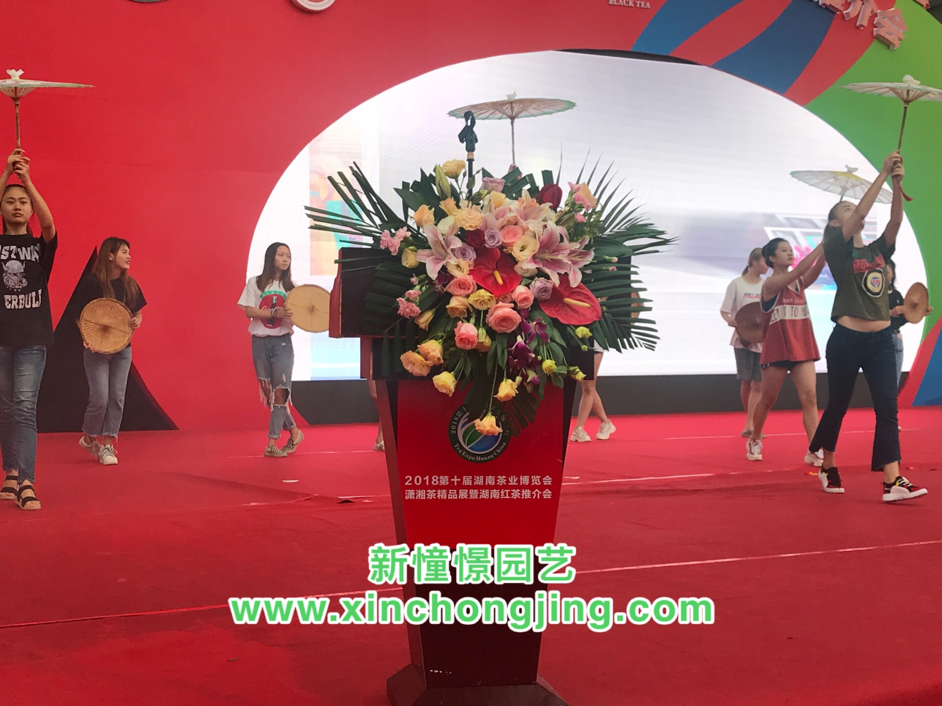 長沙花卉租擺——第十屆茶博會
