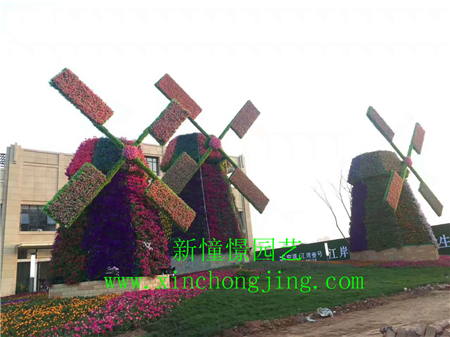長沙花卉租擺——-道路立體美化