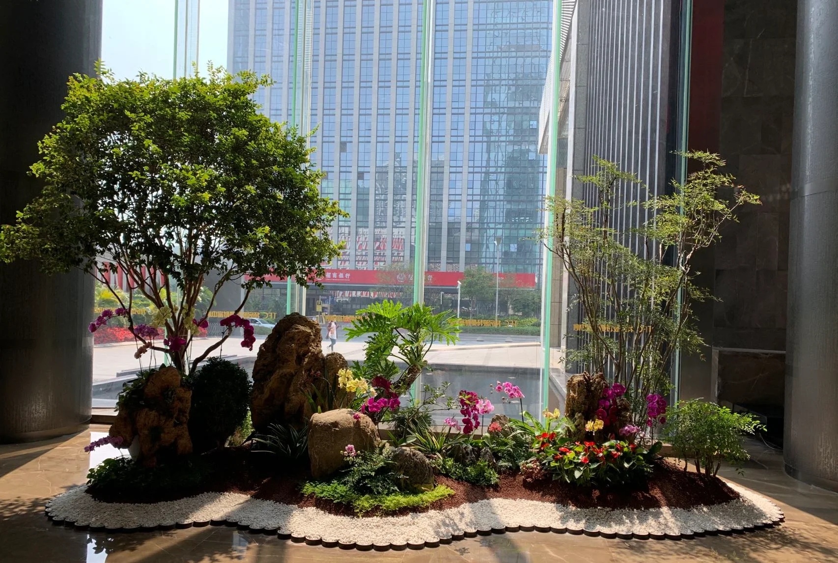長(zhǎng)沙花卉租擺——長(zhǎng)沙綠植租擺-辦公樓綠植租擺-室內(nèi)花境設(shè)計(jì)-室內(nèi)植物造景
